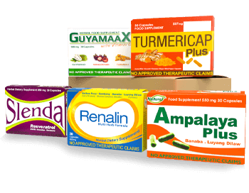Go Natural Package of 30s (Ampalaya Plus, Guyamaax, Turmericap Plus, Renalin, Slenda)