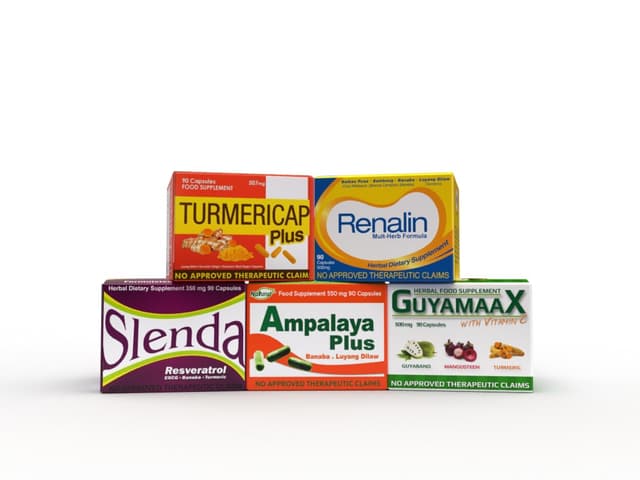 Go Natural Package of 90s (Ampalaya Plus, Guyamaax, Turmericap Plus, Renalin, Slenda)